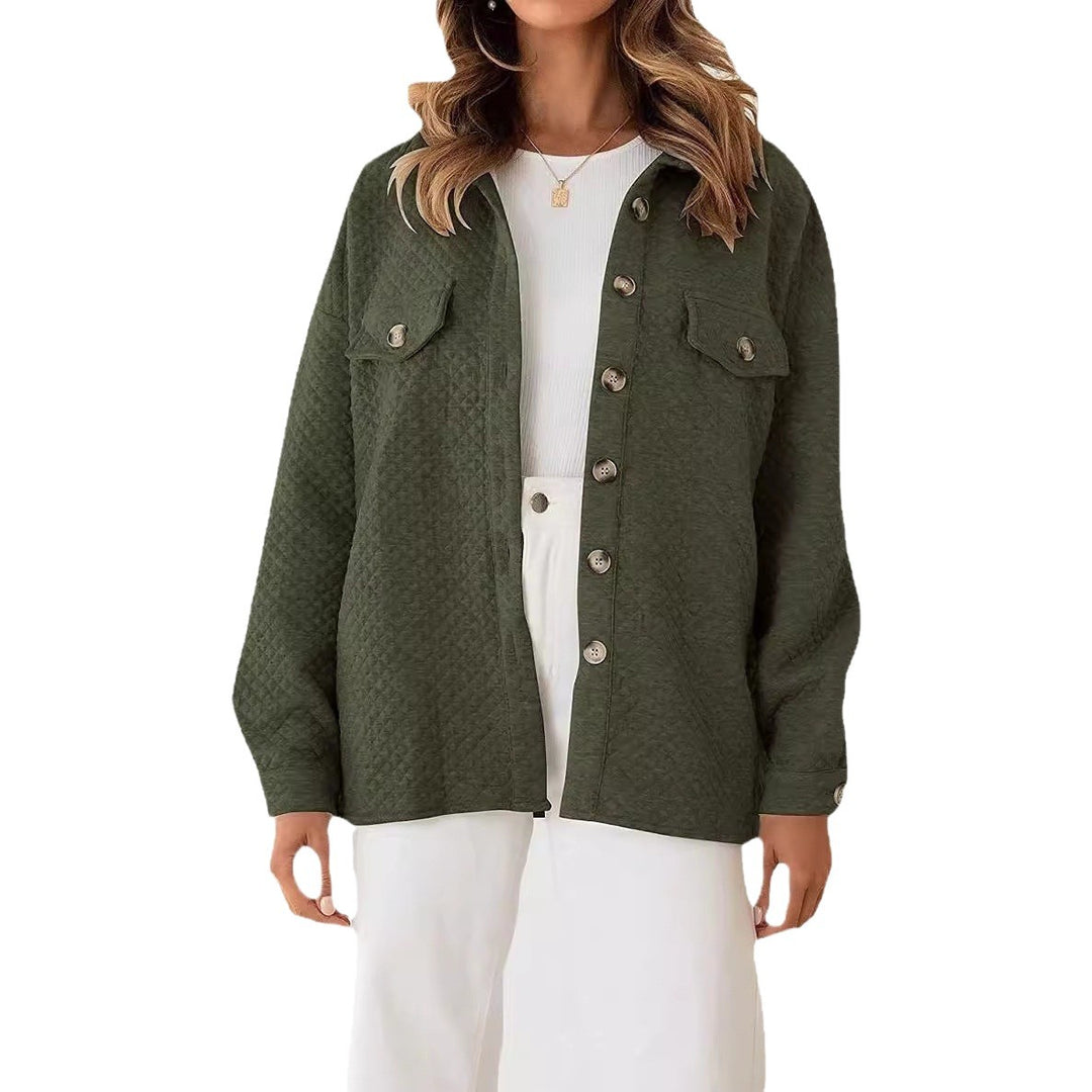 Casual quilted jacket for women with practical pockets and stylish buttons Lune London