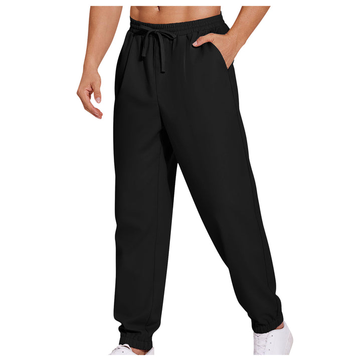 Men's leisure pants with elastic waistband and practical pockets Lune London