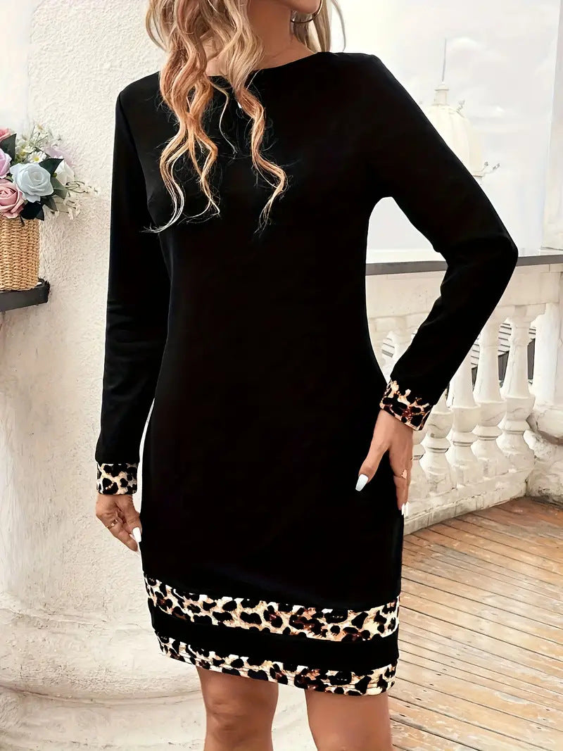 Leisure dress for women with leopard pattern Lune London
