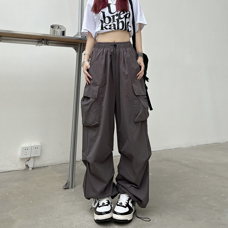 Women's cargo pants with practical side pockets and elastic waistband Lune London 1775573717