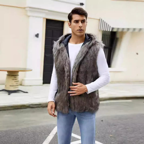 Men's Chic and Stylish Faux Fur Vest