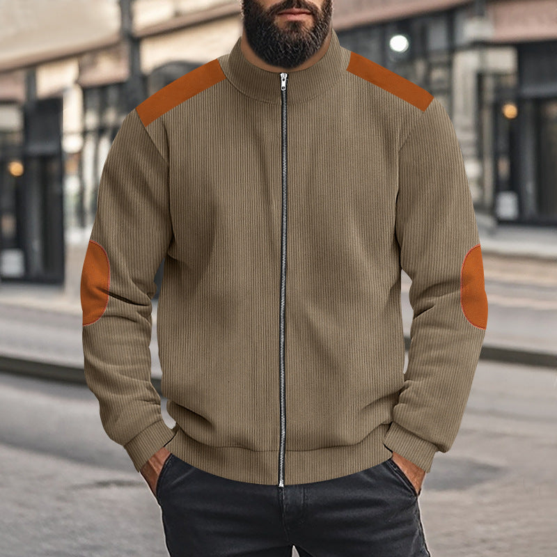 Sport leisure jacket for men in structured fabric with contrasting details Lune London