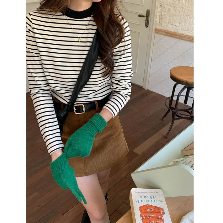 Women’s Long Sleeve Shirt with Stripes Chic & Stil