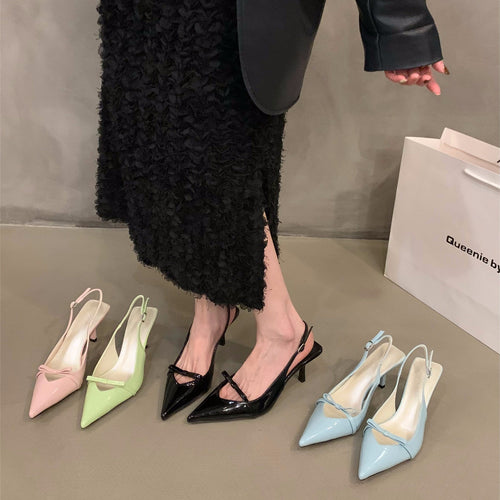 Women's Slingback Pumps with Elegant Cut and Fine Strap Amarae