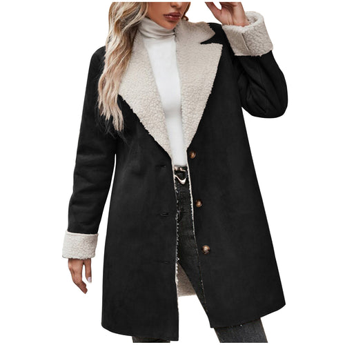 Cozy oversized coat for women with elegant collar Amarae