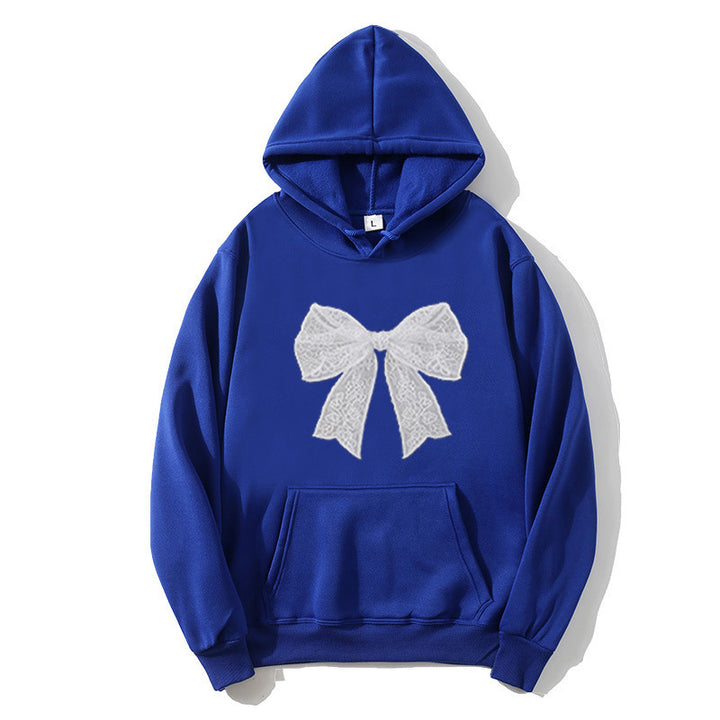 Ladies hoodie with elegant lace design Chic & Stil
