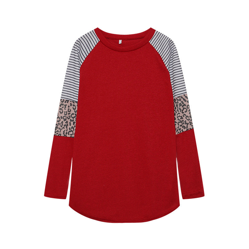 Chemisier long à manches longues pour femmes avec imprimé animal et design à rayures modernes Chic & Stil