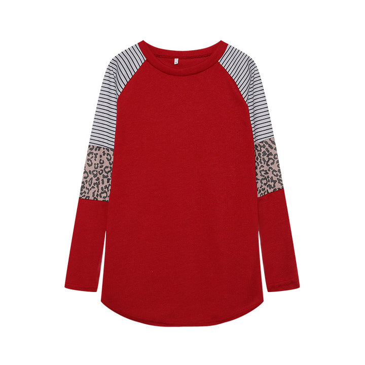 Chemisier long à manches longues pour femmes avec imprimé animal et design à rayures modernes Chic & Stil