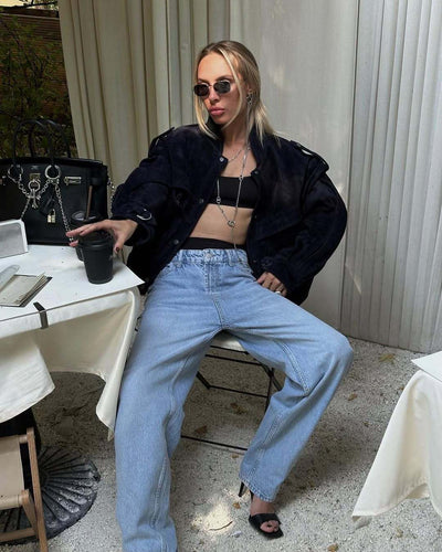 Women Oversized Velvet Jacket Amarae