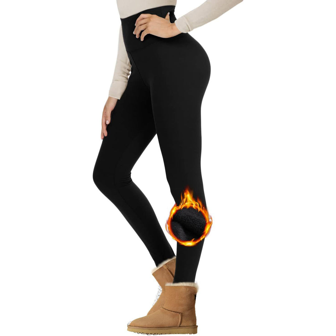 Women's Fleece-lined Thermal Leggings with High Waist and Figure-shaping Stretch Amarae