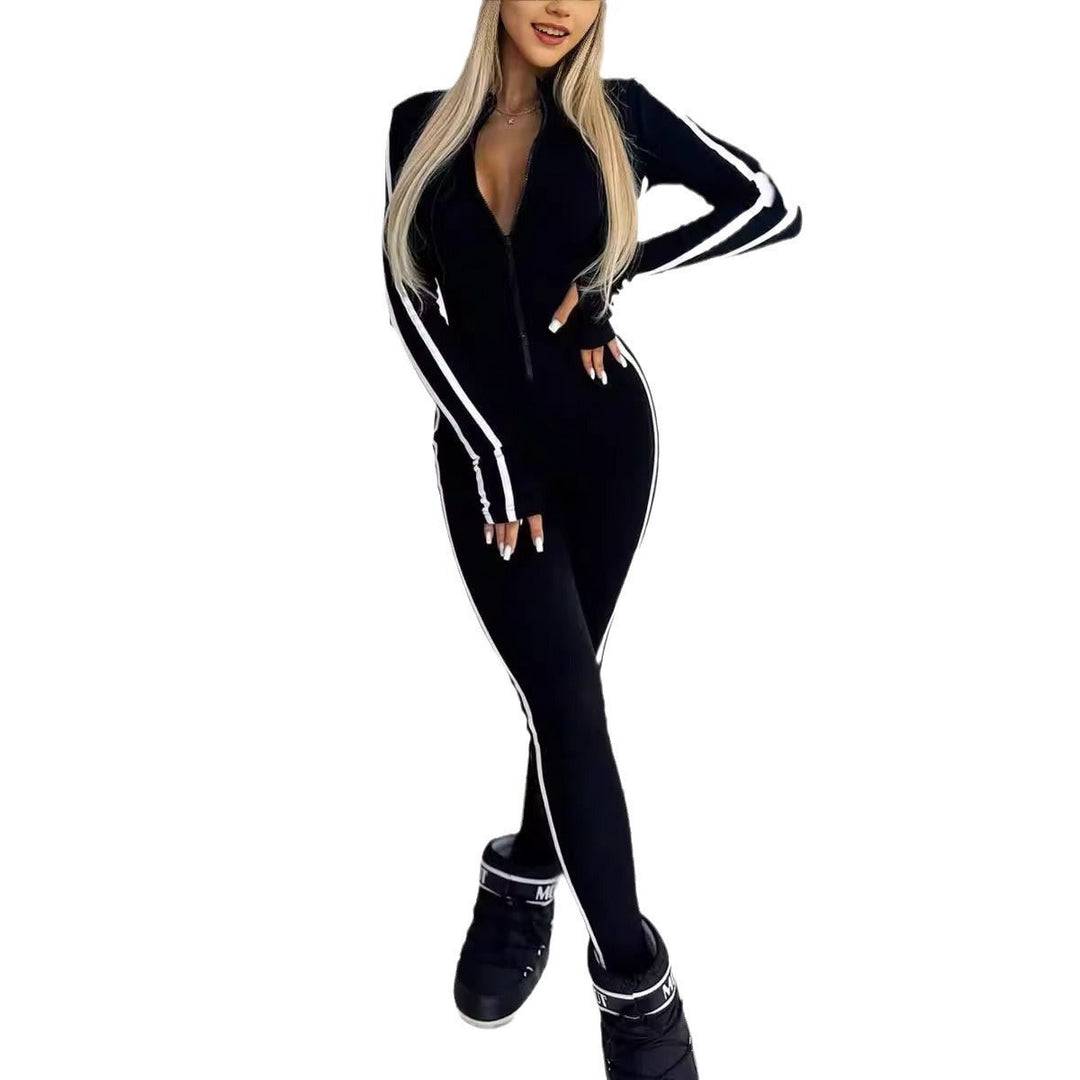 Women's Sporty Body with Long Sleeves and Stripes Lune London