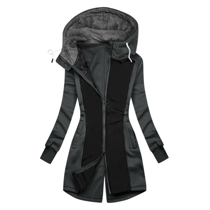 Women's sporty windbreaker jacket with high collar and warm inner lining Lune London