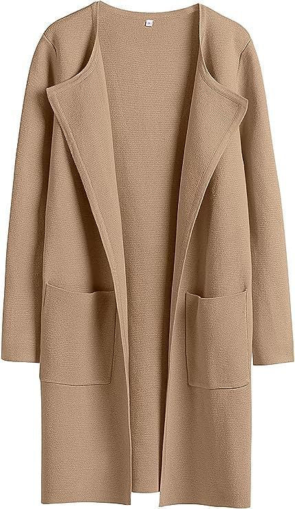 Knit coat for women with a relaxed fit and practical pockets Lune London