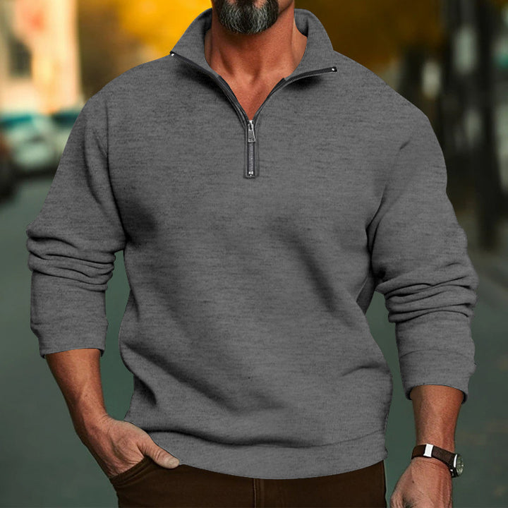 Men's fleece hoodie with zipper and comfortable cuffs Lune London