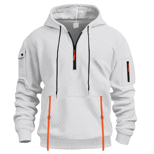 Men's functional hoodie with zipper and practical pockets Amarae