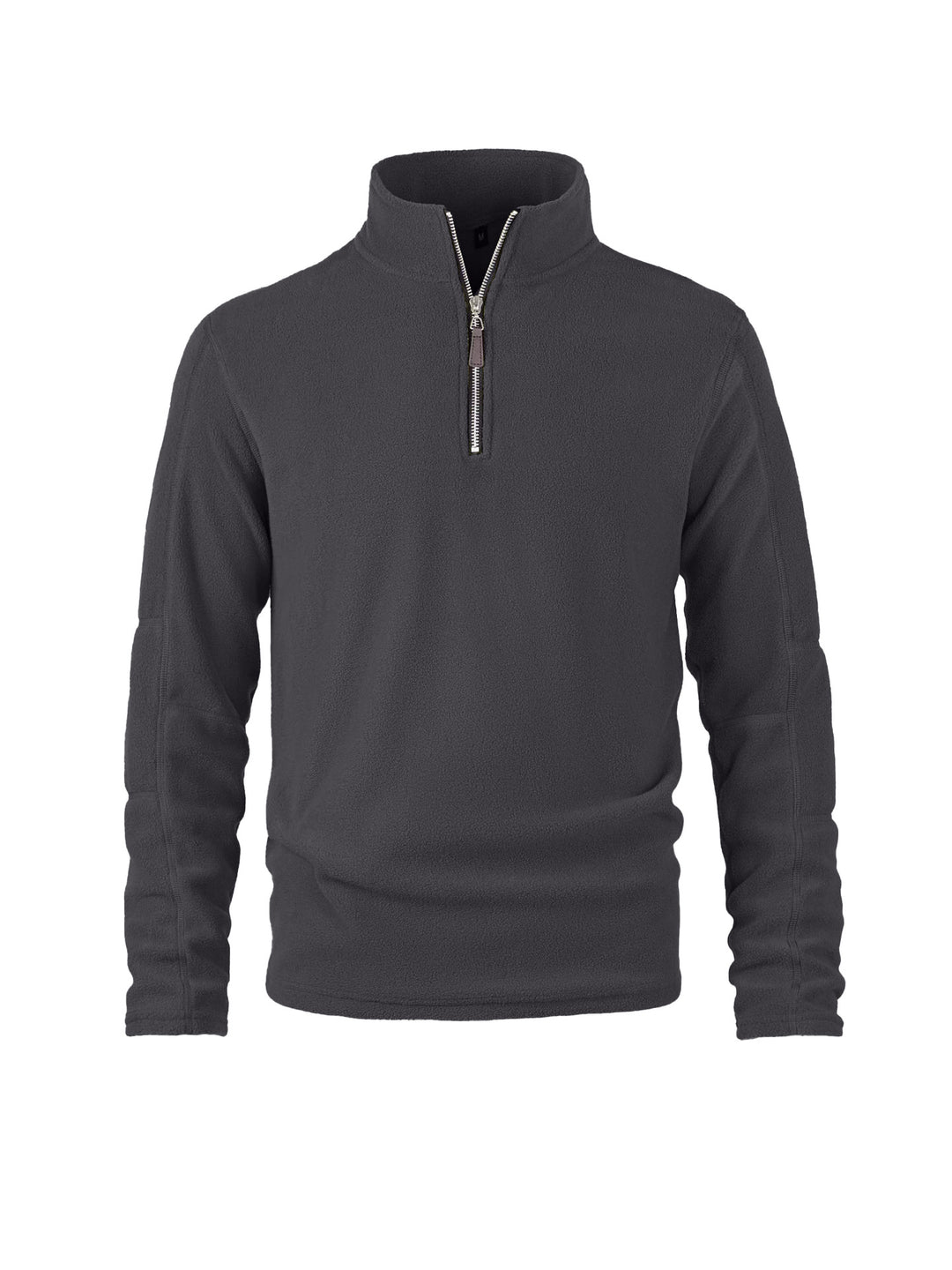 Fleece pullover for men with a high collar and practical zip details Lune London