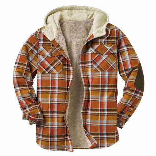 Men's flannel jacket with soft lining and practical chest pockets Amarae