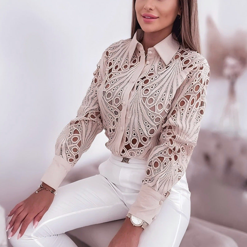 Elegant blouse for women with a unique cut design Lune London