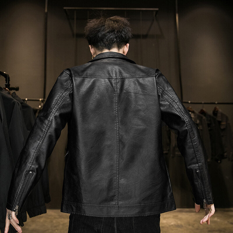 Casual faux leather jacket for men Amarae