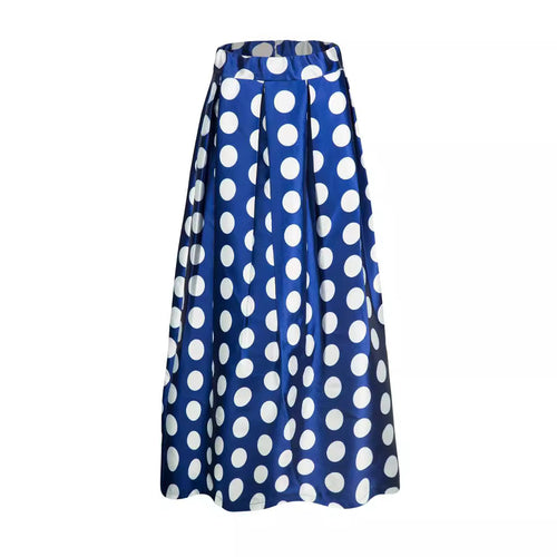 Ladies' A-line skirt with large polka dot pattern Amarae
