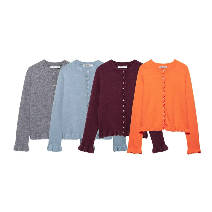 Ladies elegant cardigan with decorative buttons Lune London