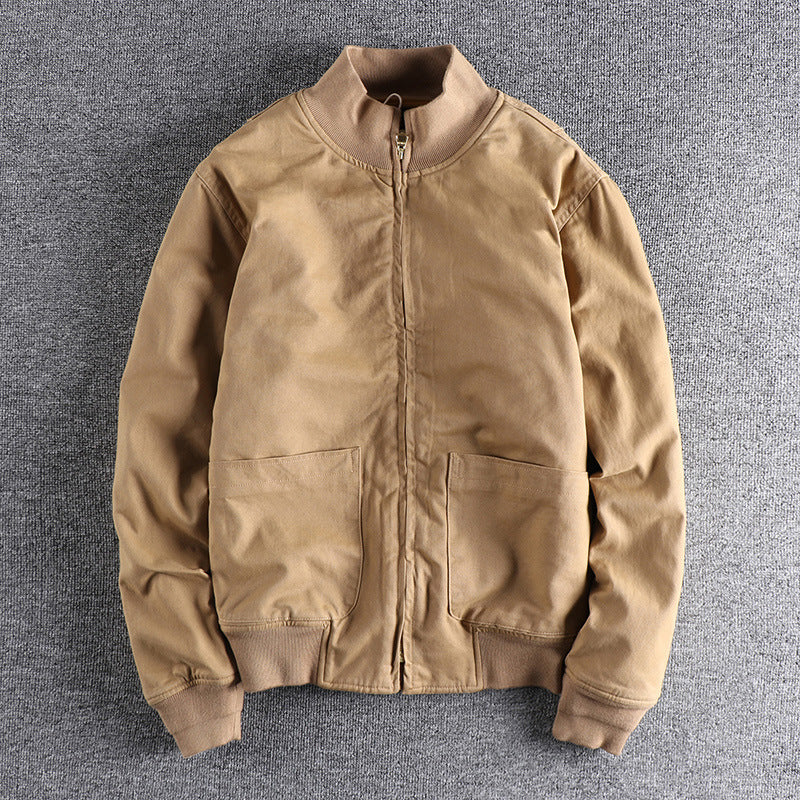 Women's transitional jacket with high collar and practical pockets Lune London