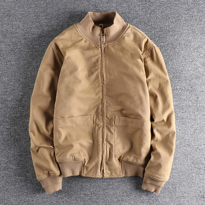 Women's transitional jacket with high collar and practical pockets Lune London