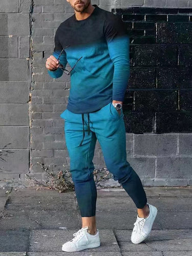 Men's modern leisure set with impressive gradient colors Amarae