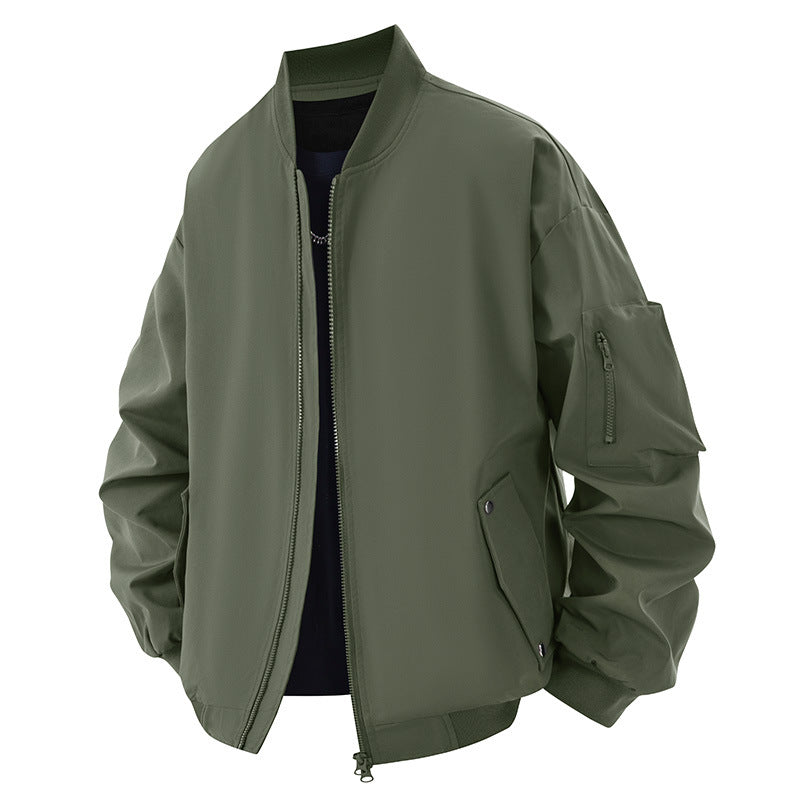Casual bomber jacket for men with practical zip pockets Lune London
