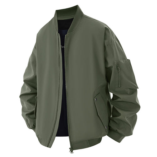 Casual bomber jacket for men with practical zip pockets Amarae