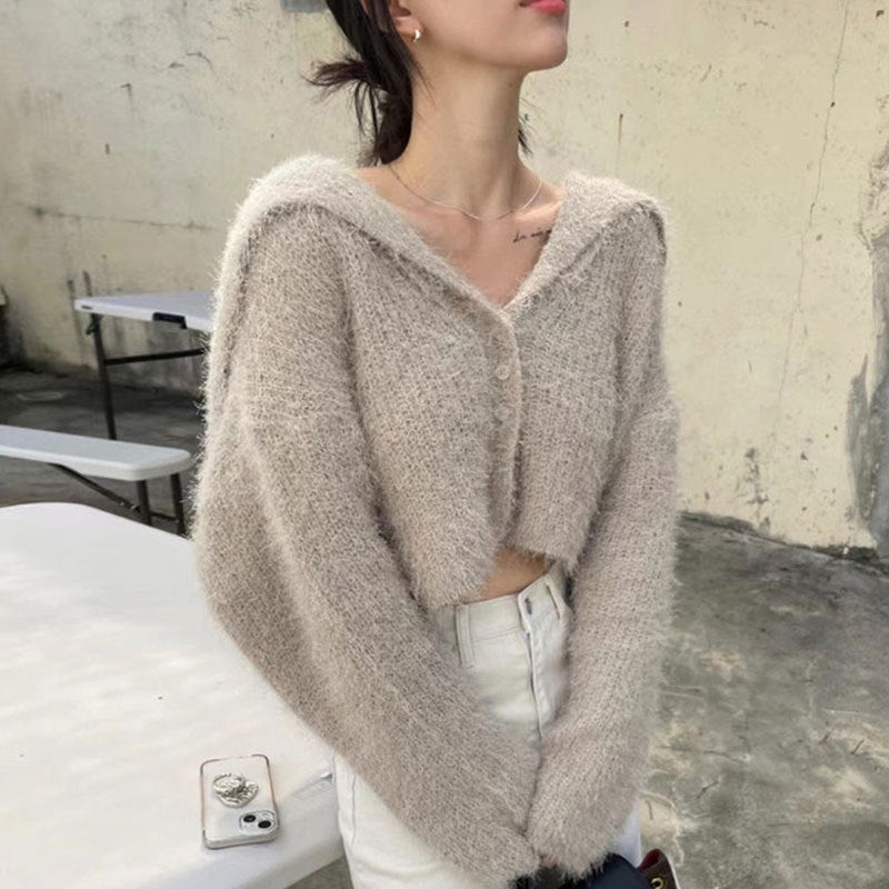 Cardigan Court à Capuche pour Femme Chic & Stil
