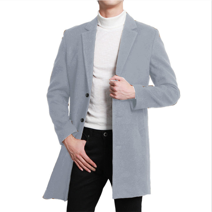 Elegant long jacket for men with modern cut and double row of buttons Lune London