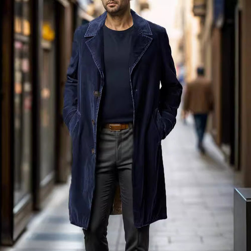 Elegant trench coat for men in high-quality fabric with practical pockets Amarae