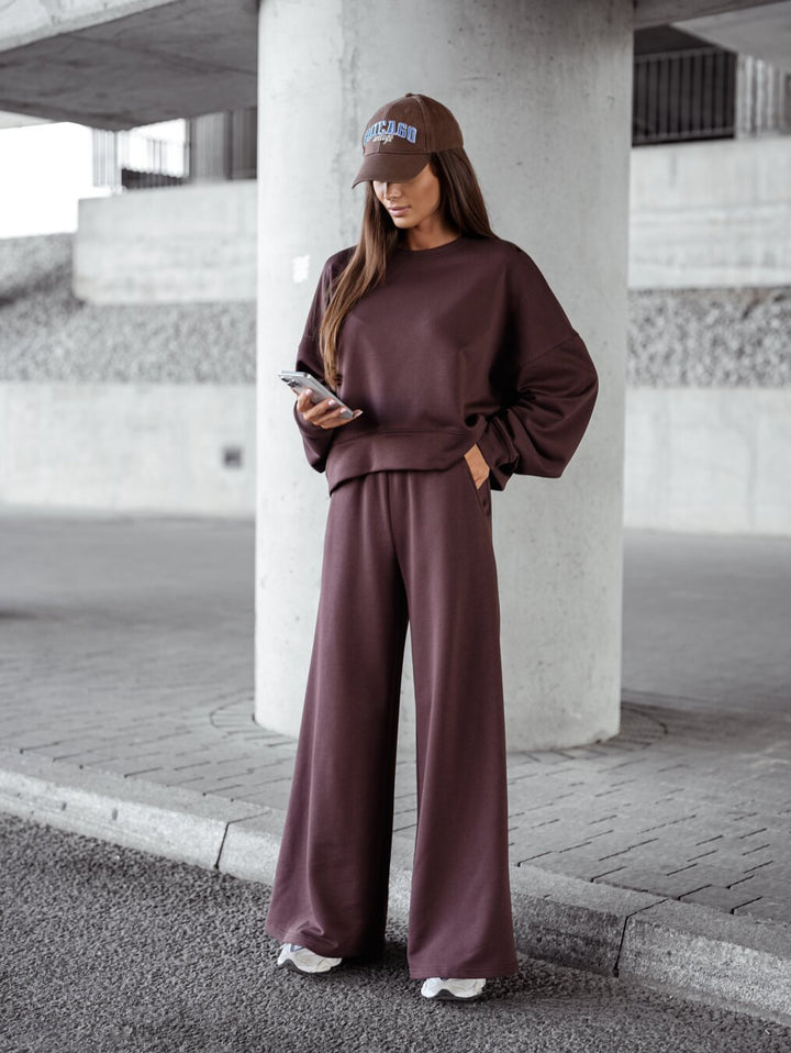 Women Oversized Comfortable Loungewear Set with Loose Fit and Oversized Collar Lune London