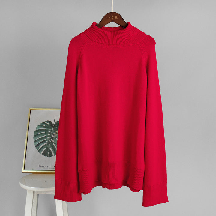 Women Oversized Turtleneck Sweater Lune London