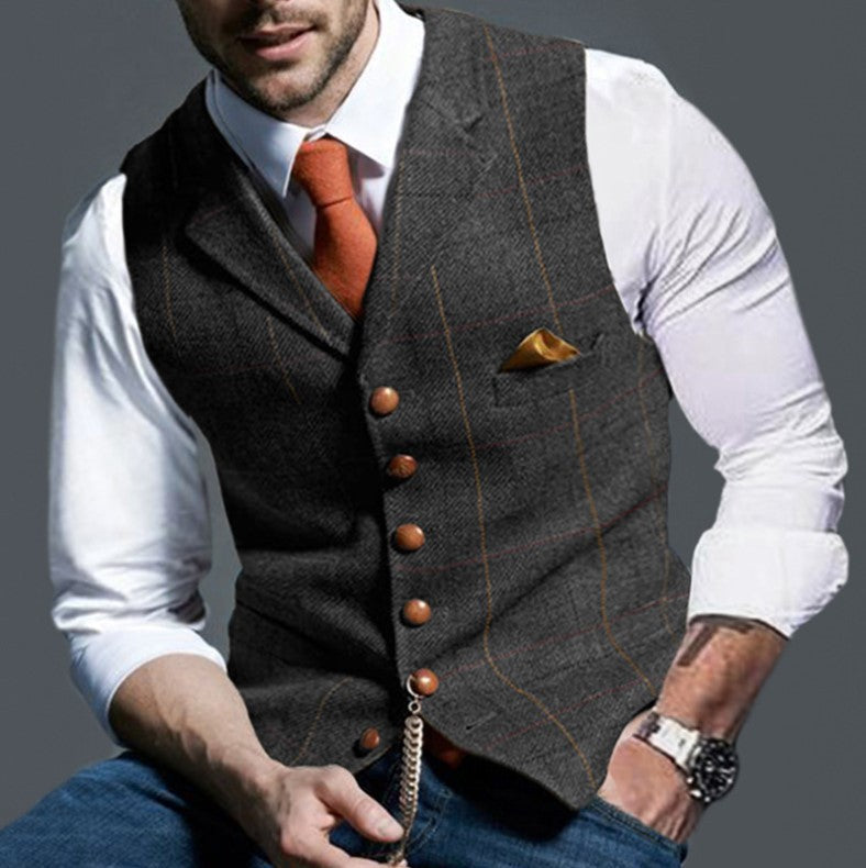 Men's stylish elegant vest in fine fabric Lune London