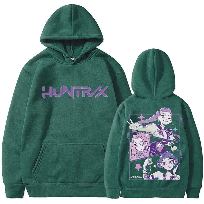 Women's hoodie with artistic anime print Chic & Stil