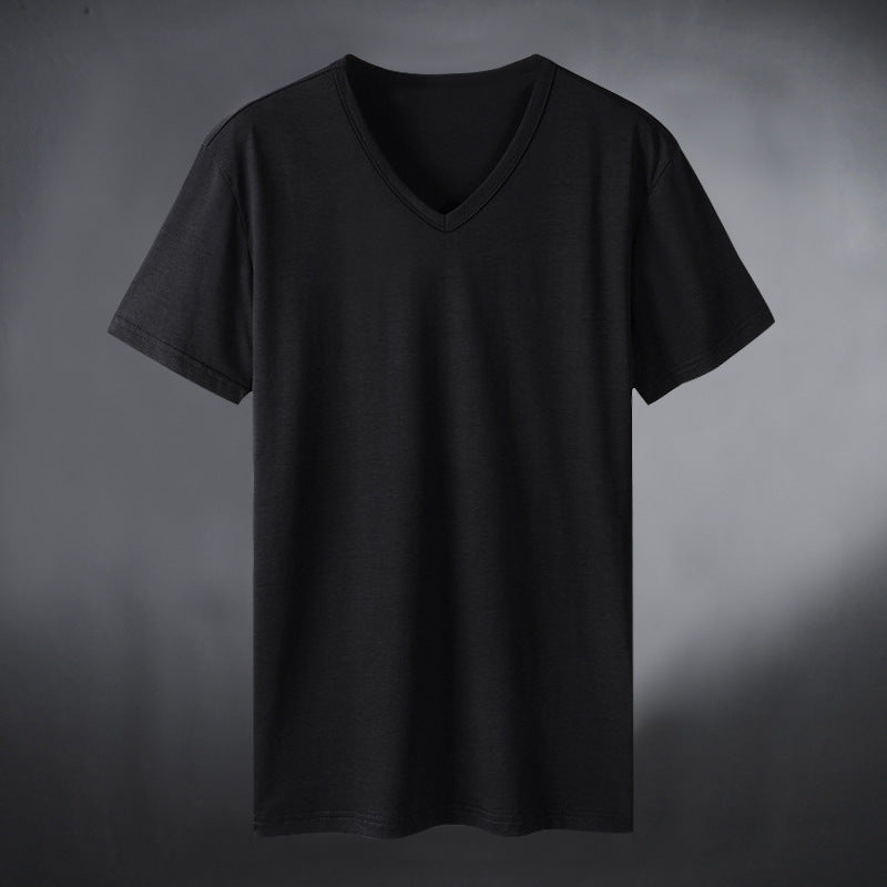 Women's V-neck T-shirt made of high-quality cotton blend Lune London