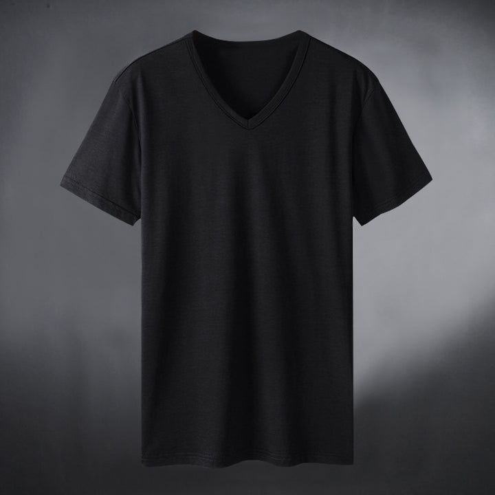 Women's V-neck T-shirt made of high-quality cotton blend Lune London