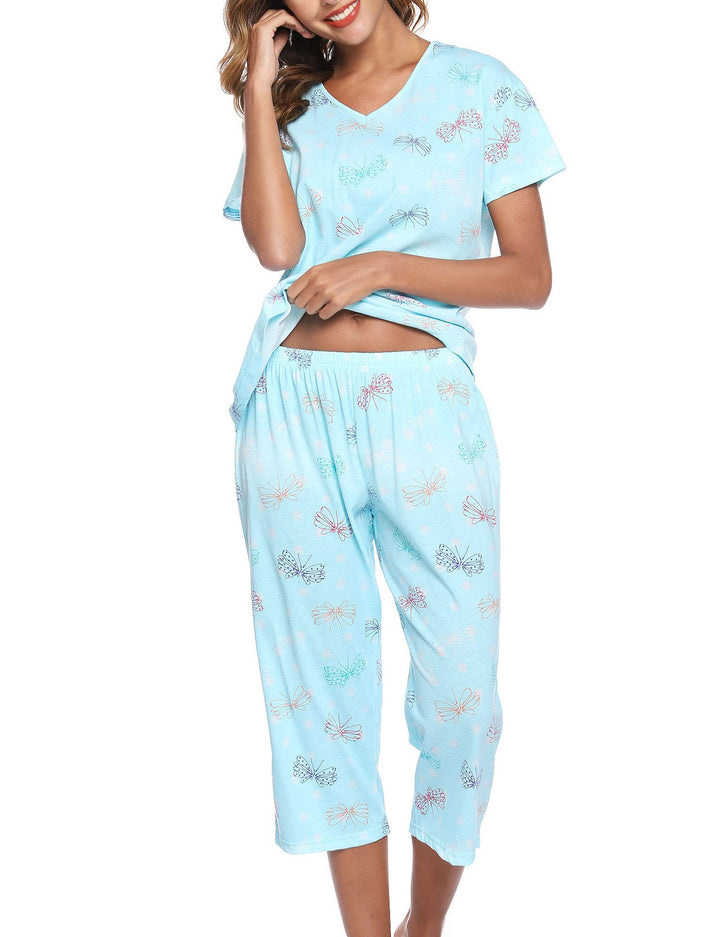 Fun graphic pajama set for women Lune London