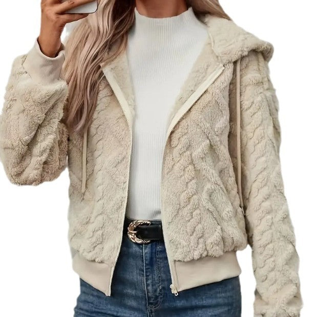 Ladies Chic and Stylish Cozy Fleece Jacket