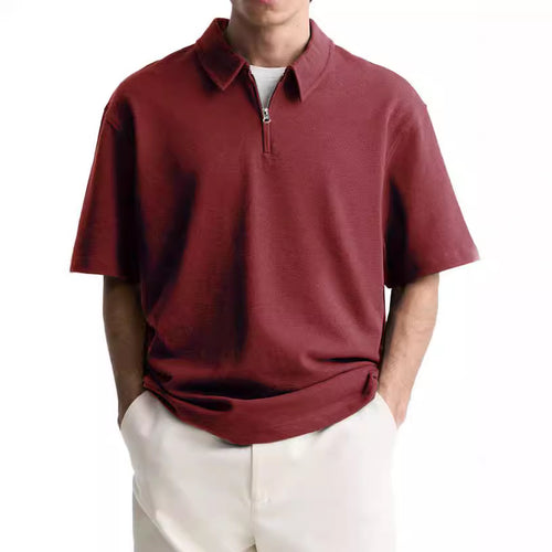 Men's polo with short zipper and high-quality fabric Chic and Style