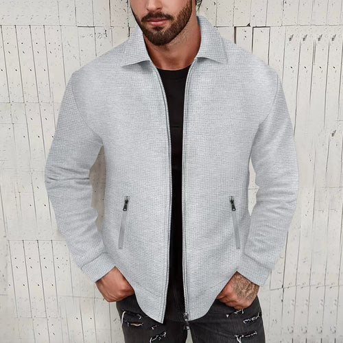 Fashionable leisure jacket for men with structured surface material Amarae
