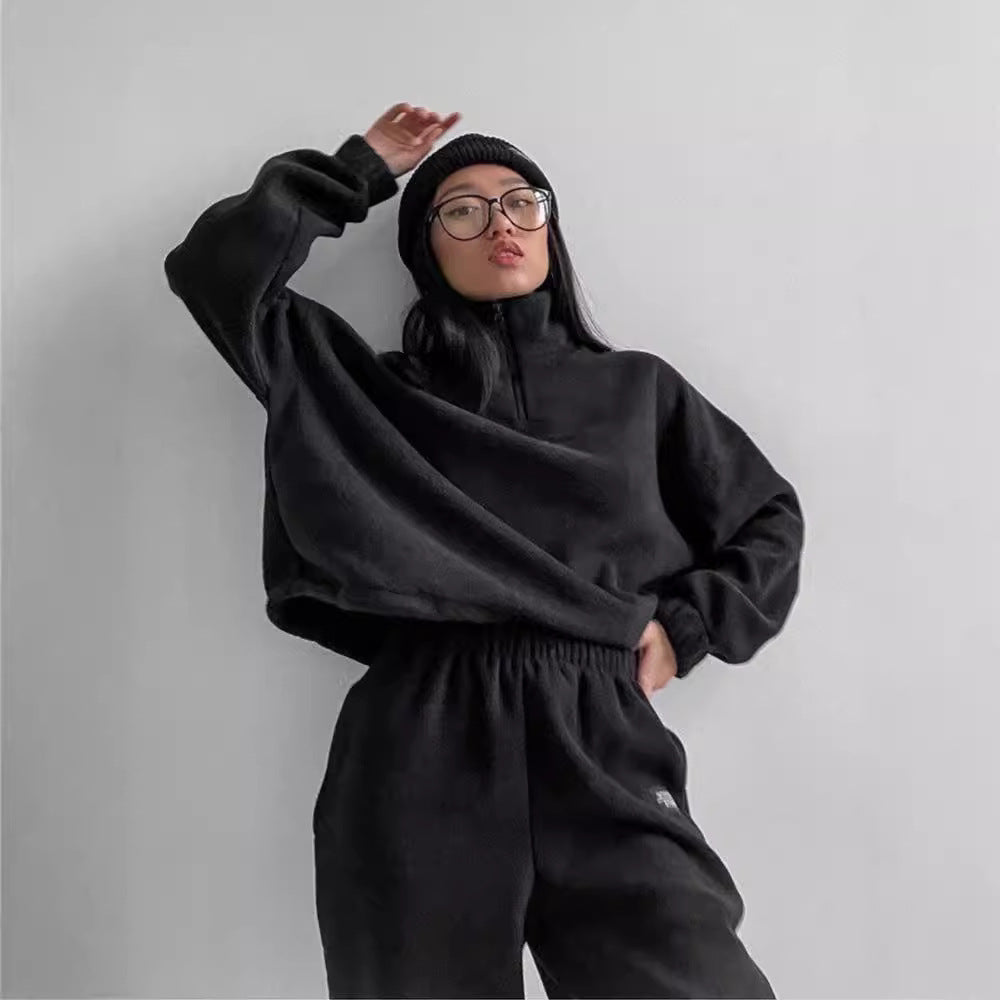 Ladies oversized comfortable fleece set Lune London