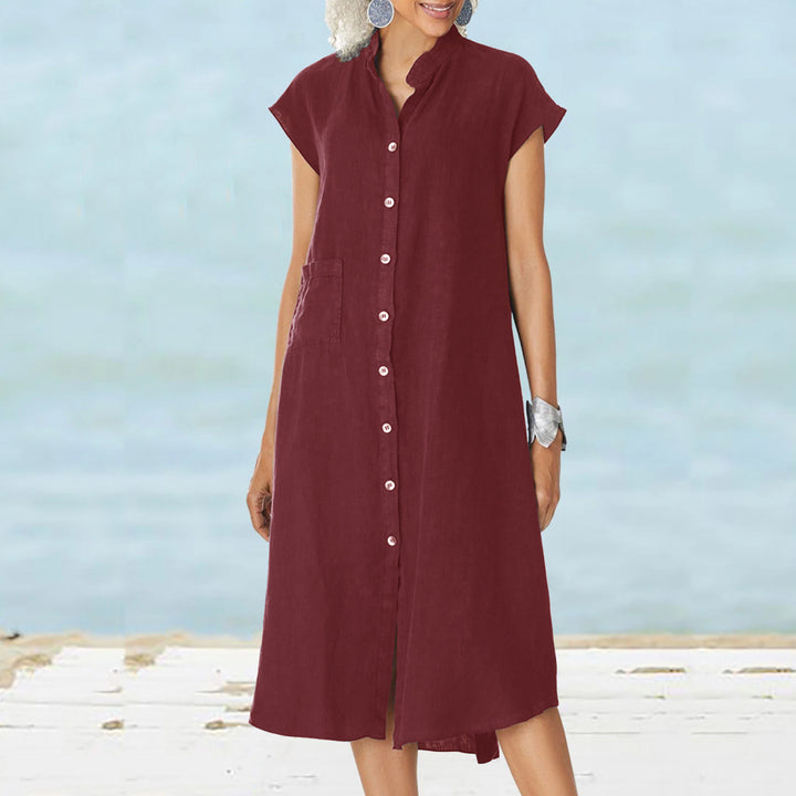 Shirt dress for women with functional pockets and airy cut Lune London