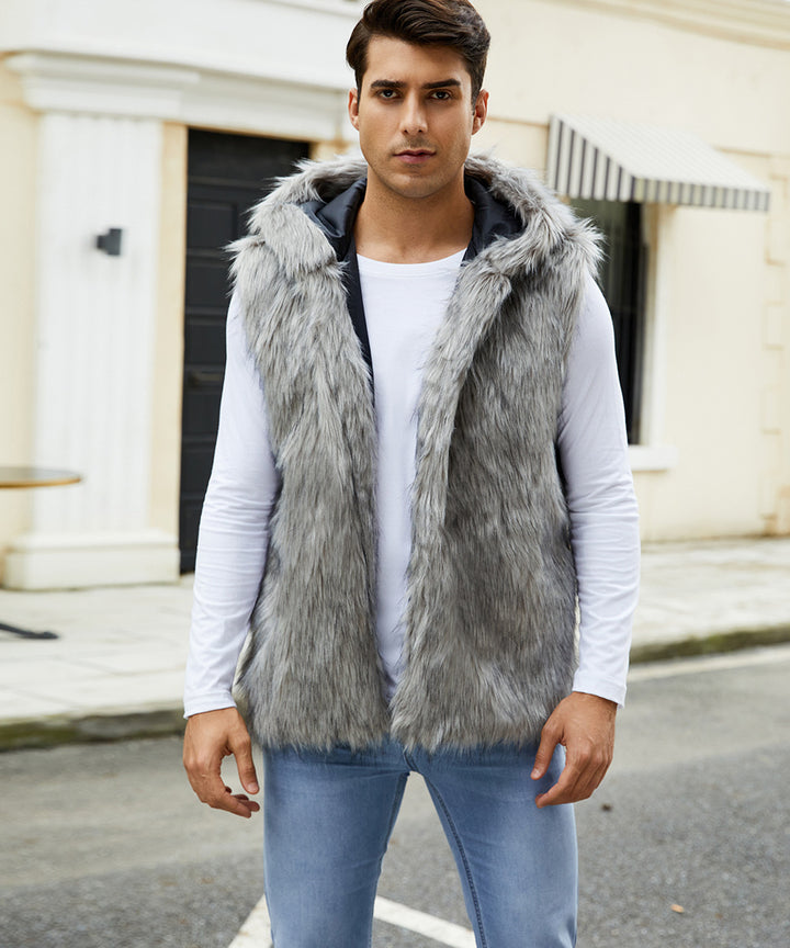 Men's Chic and Stylish Faux Fur Vest