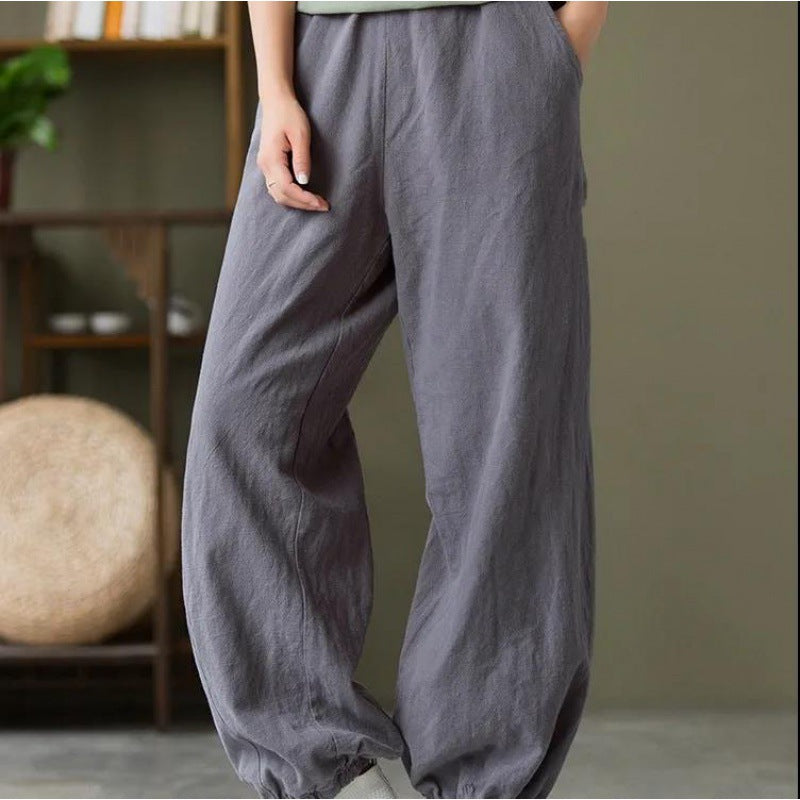Women Comfortable Air Pants with Elastic Waistband Chic & Stil