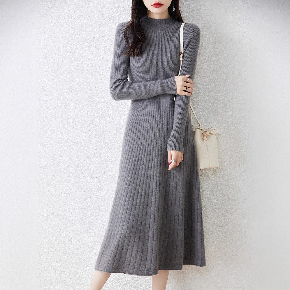 Ribbed knit dress for women with elegant design Lune London
