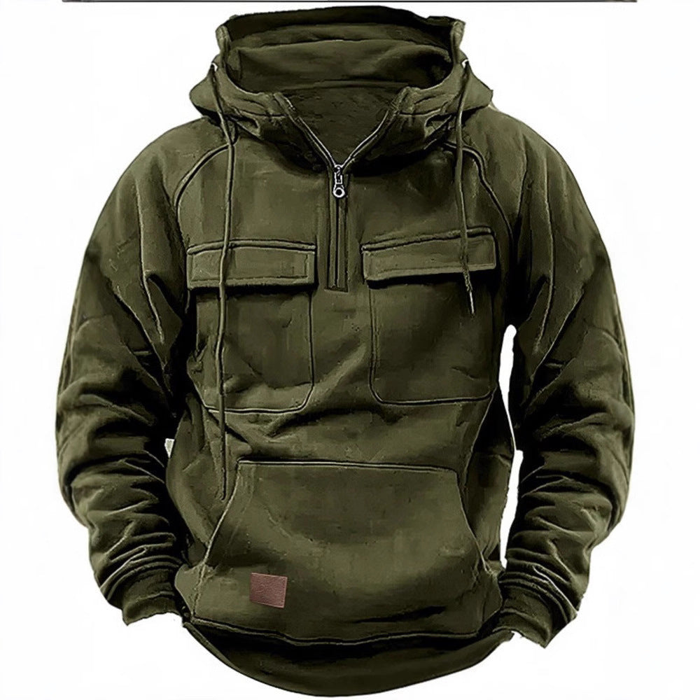 Men's functional hooded sweatshirts with practical pockets Lune London