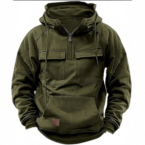 Men's functional hooded sweatshirts with practical pockets Amarae